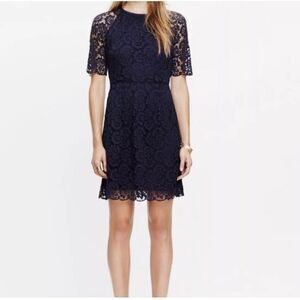 Women’s Size 0 Madewell Navy Blue Magnolia Lace A-line Dress